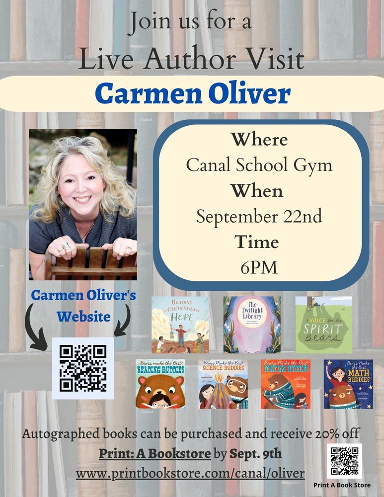 Live Author Visit with Carmen Oliver