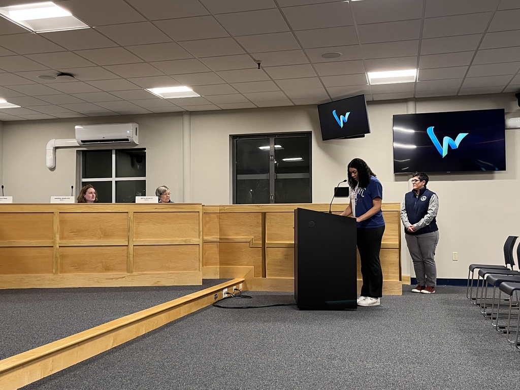 Student speaking to the School Committee